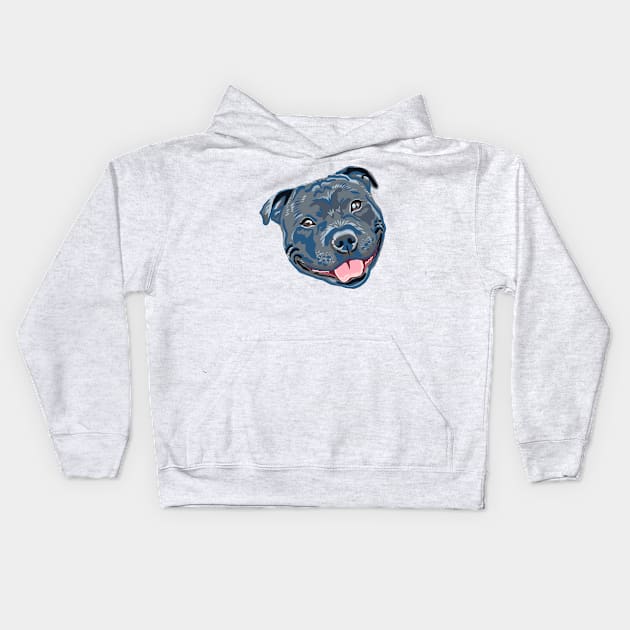 Staffy Kids Hoodie by MichellePhong